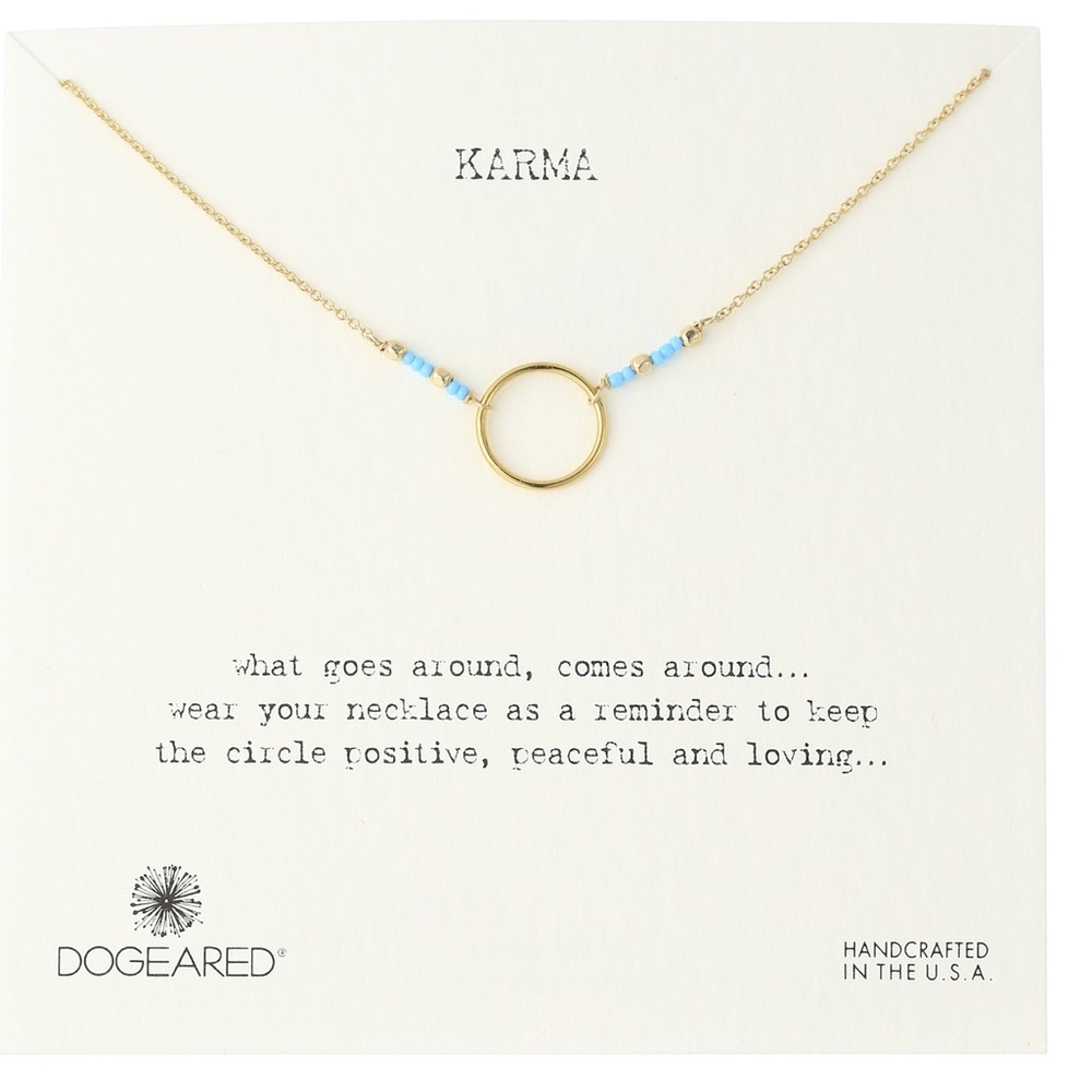 Dogeared Karma seed bead necklace